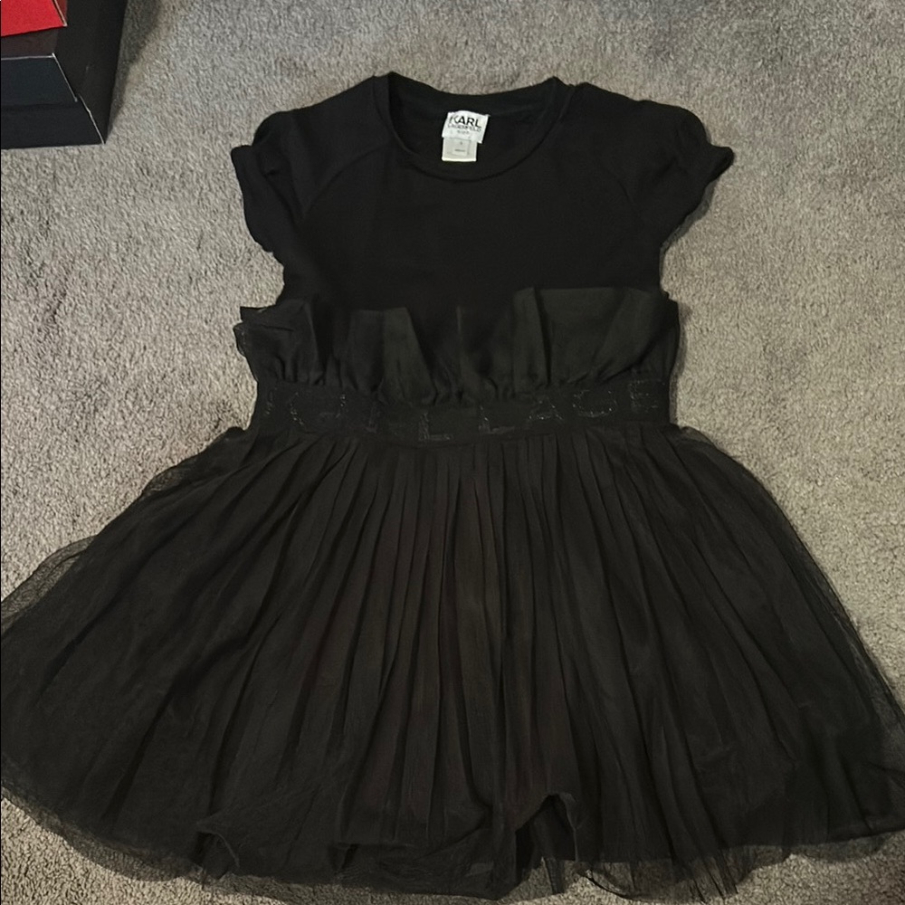 Karl Lagerfeld Elegant Black Kids Dress